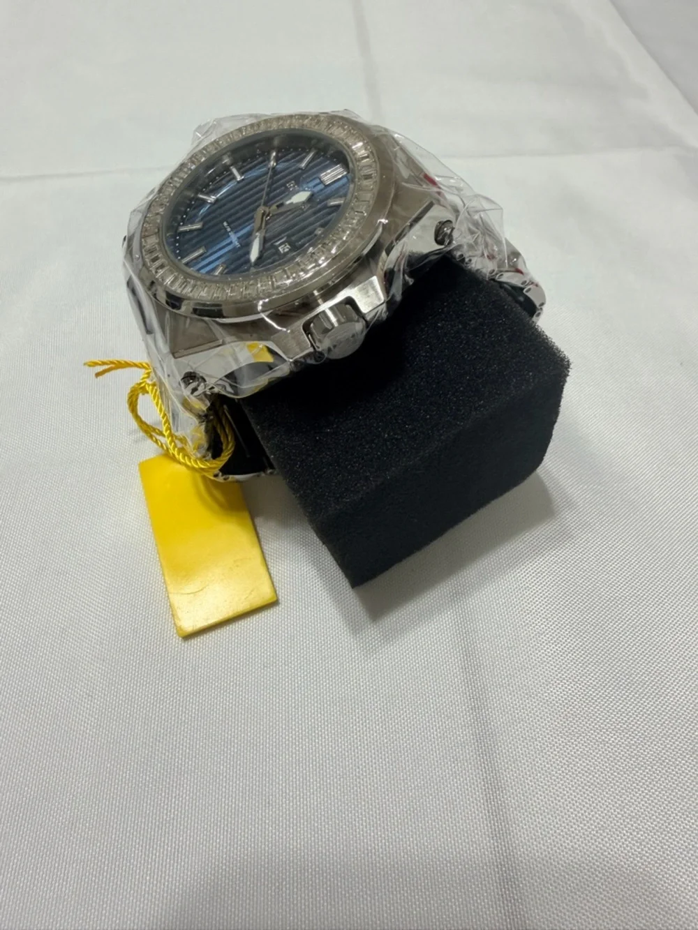 Invicta Men’s Akula 58mm silver watch with silver bracelet.
